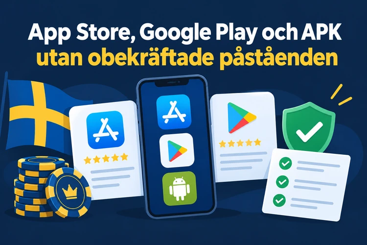 App Store, Google Play och APK utan obekräftade påståenden