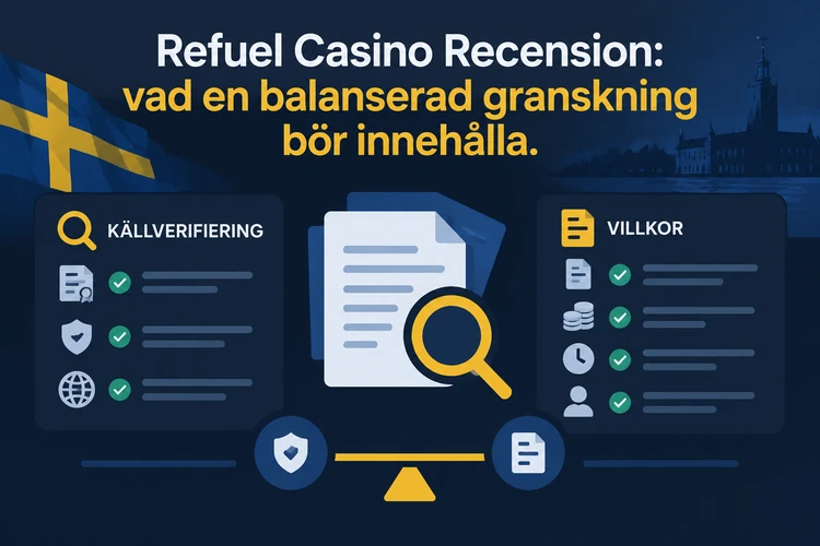 Refuel Casino Recension: vad en balanserad granskning bör innehålla