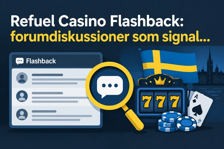 Refuel Casino Flashback: forumdiskussioner som signal, inte bevis
